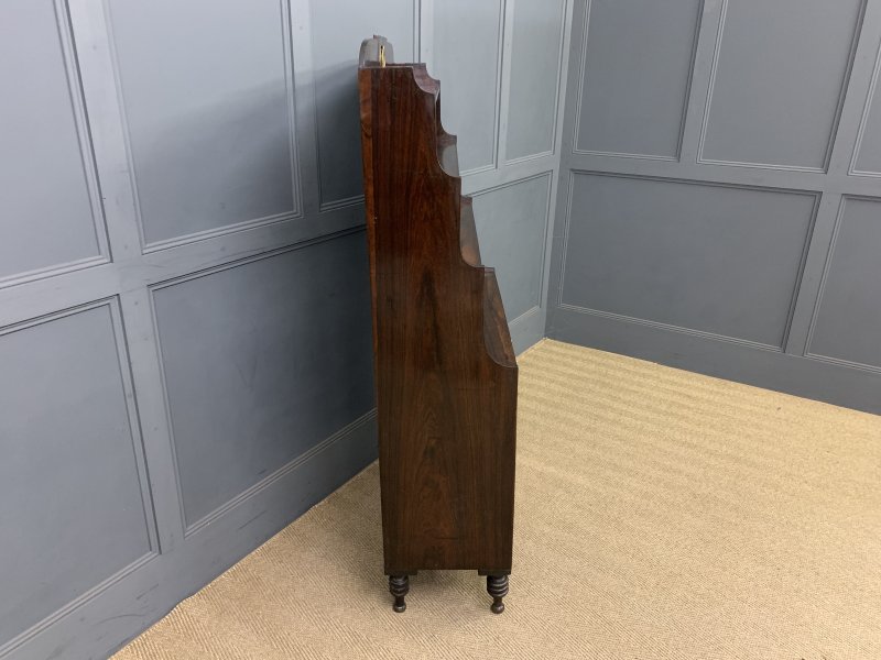 Regency Period Rosewood Waterfall Bookcase - Image 18