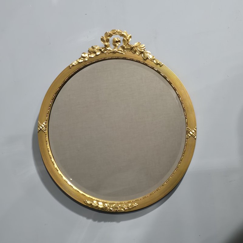 Fine Edwardian Round Gilt Mirror - Image 2