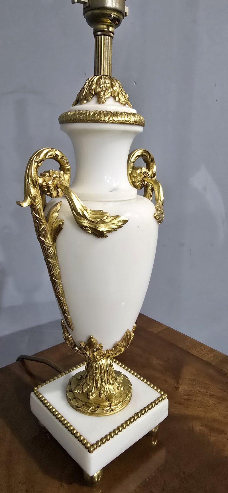 Pair French Marble Table Lamps - Image 6