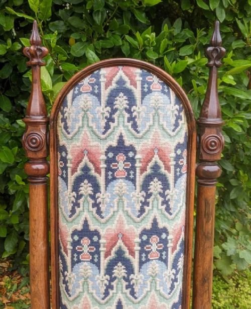 Antique Gothic Rosewood Prie Dieu Chair - Image 2
