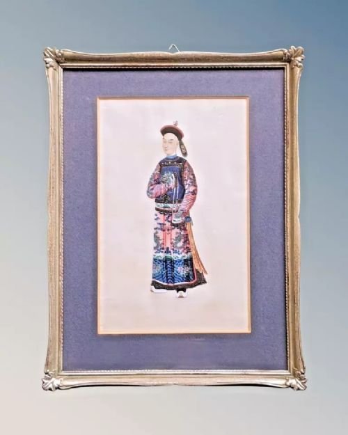 Pair Chinese Paintings Of Dignitaries - Image 4