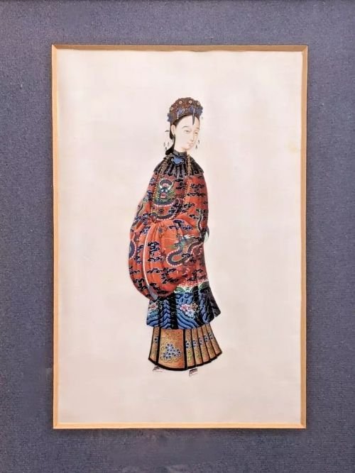 Pair Chinese Paintings Of Dignitaries - Image 6