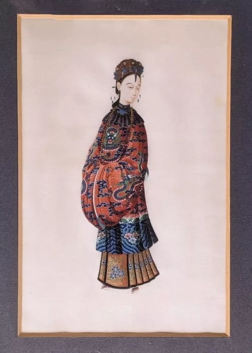 Pair Chinese Paintings Of Dignitaries - Image 5