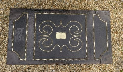 Regency Studded Leather & Metal Bound Trunk Samuel Pratt - Image 6
