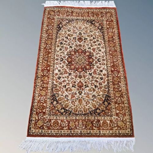 Pretty Kashmir Silk Carpet