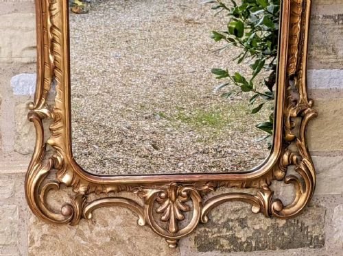 Antique Gilt Wood Rococo Mirror - Image 4