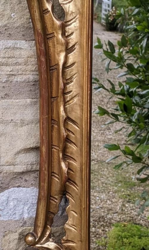 Antique Gilt Wood Rococo Mirror - Image 7