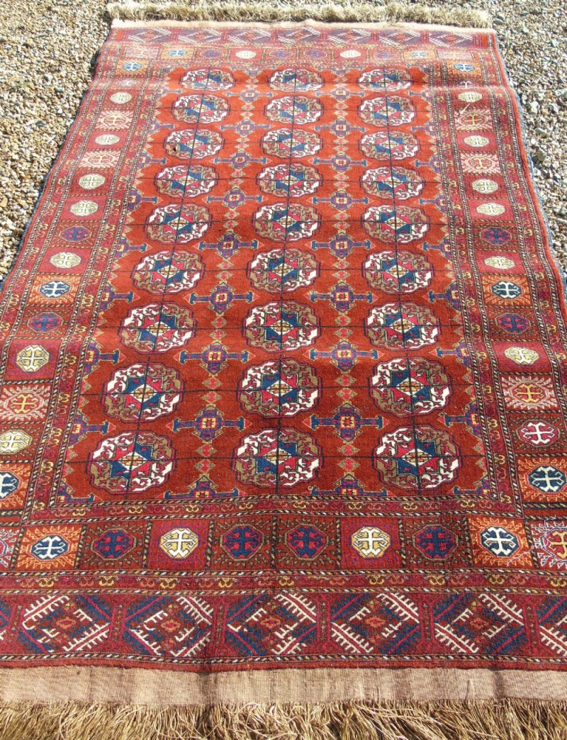 Antique Tekke Turkman Carpet - Image 3