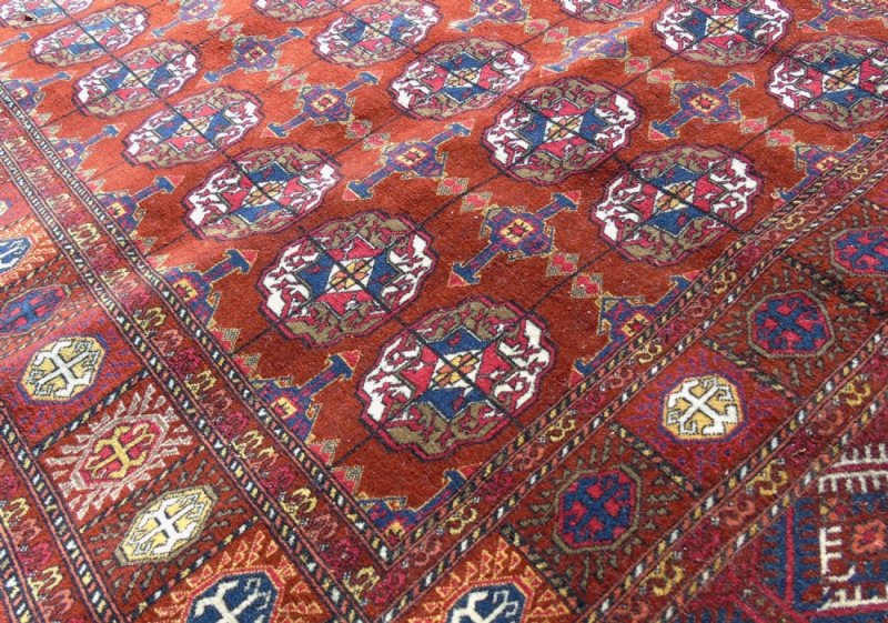 Antique Tekke Turkman Carpet - Image 4