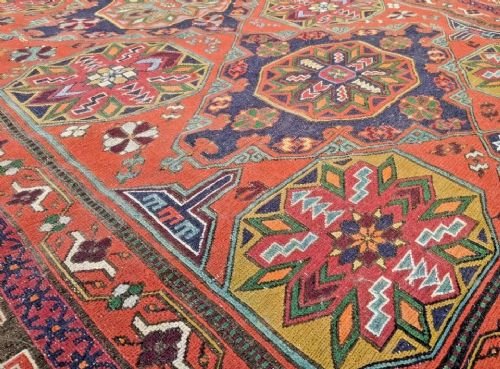 Antique Caucasian Soumakh Carpet - Image 2