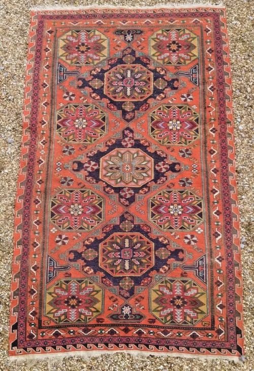 Antique Caucasian Soumakh Carpet