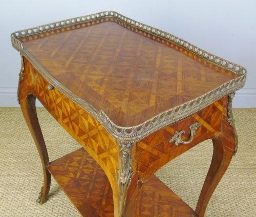 19th Century French Parquetry Table - Image 4