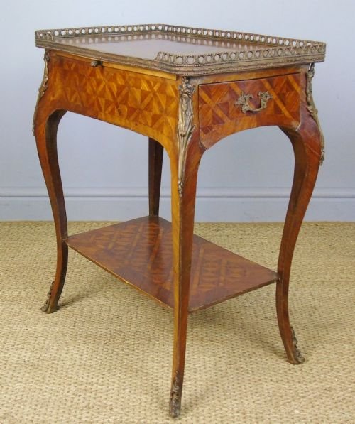 19th Century French Parquetry Table - Image 6