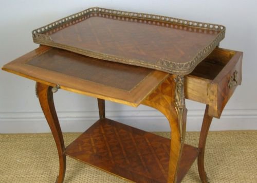 19th Century French Parquetry Table - Image 7
