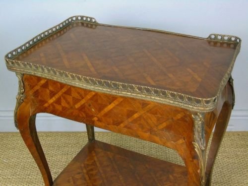 19th Century French Parquetry Table - Image 8
