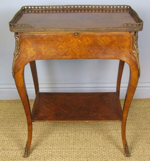 19th Century French Parquetry Table - Image 9