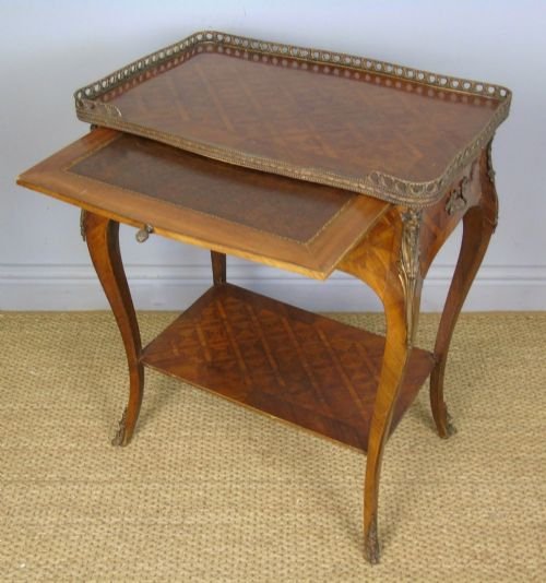 19th Century French Parquetry Table - Image 10