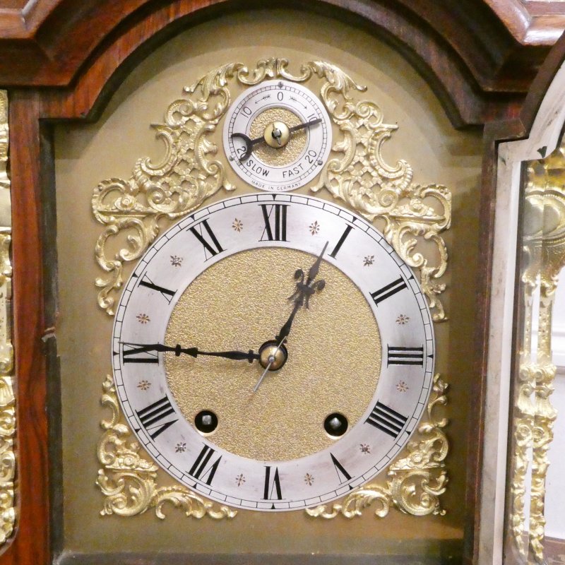German Walnut Ting Tang Striking Bracket Clock by Schneckenburger - Image 3