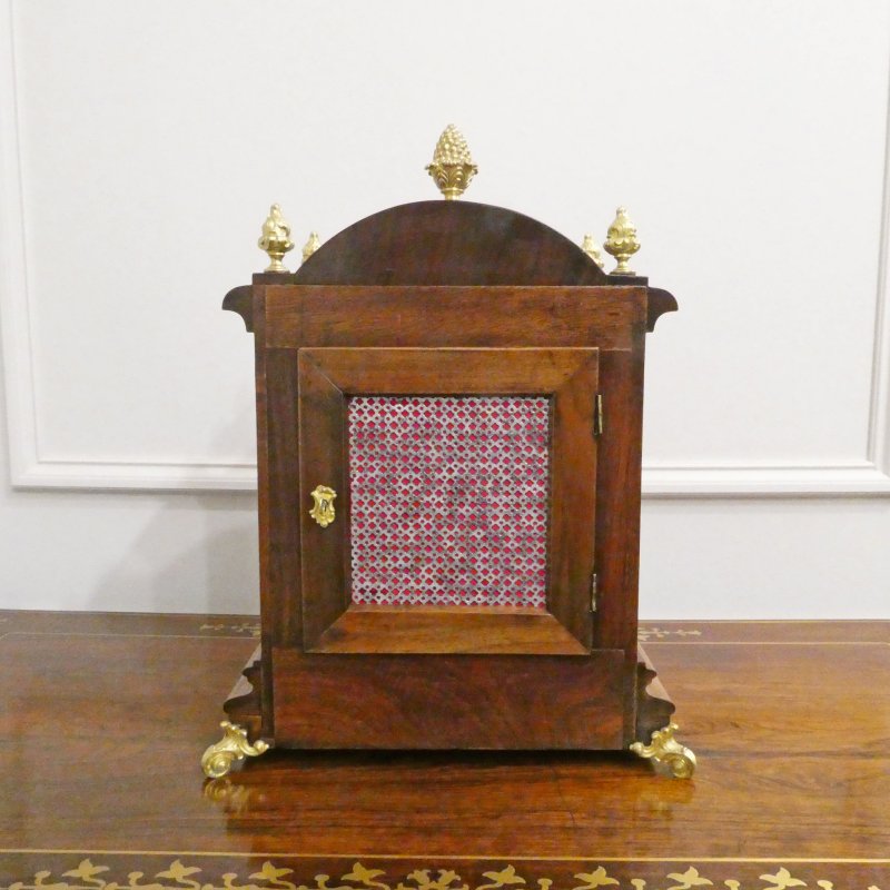 German Walnut Ting Tang Striking Bracket Clock by Schneckenburger - Image 10