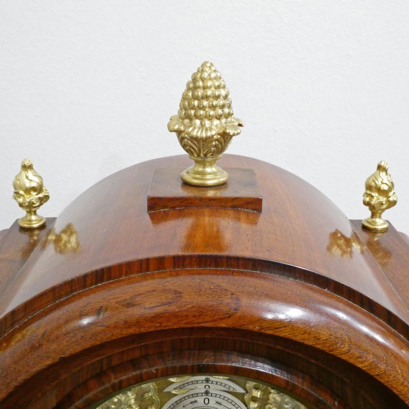 German Walnut Ting Tang Striking Bracket Clock by Schneckenburger - Image 7