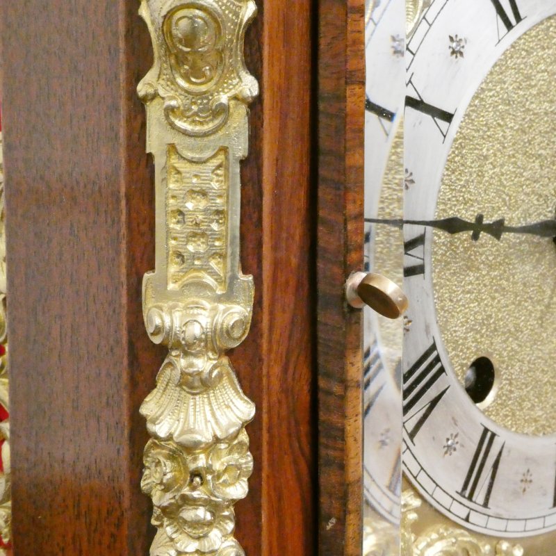 German Walnut Ting Tang Striking Bracket Clock by Schneckenburger - Image 6