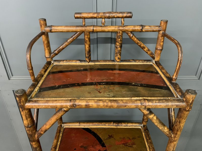 Victorian Bamboo Canterbury Whatnot - Image 7