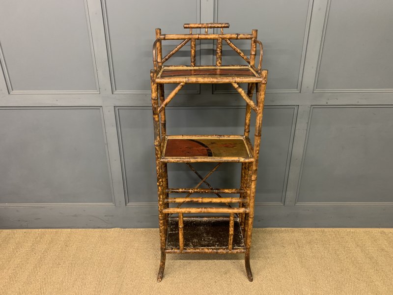 Victorian Bamboo Canterbury Whatnot - Image 12