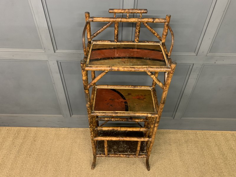Victorian Bamboo Canterbury Whatnot - Image 13