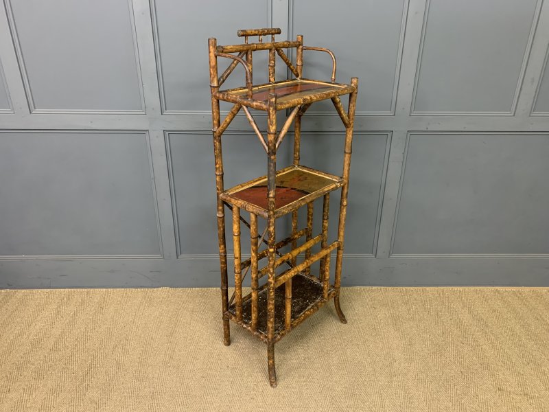 Victorian Bamboo Canterbury Whatnot - Image 4