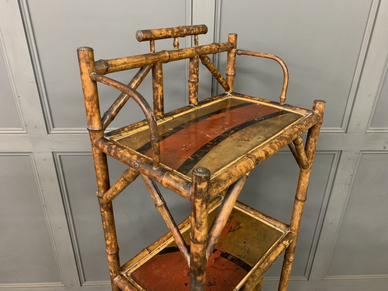 Victorian Bamboo Canterbury Whatnot - Image 9