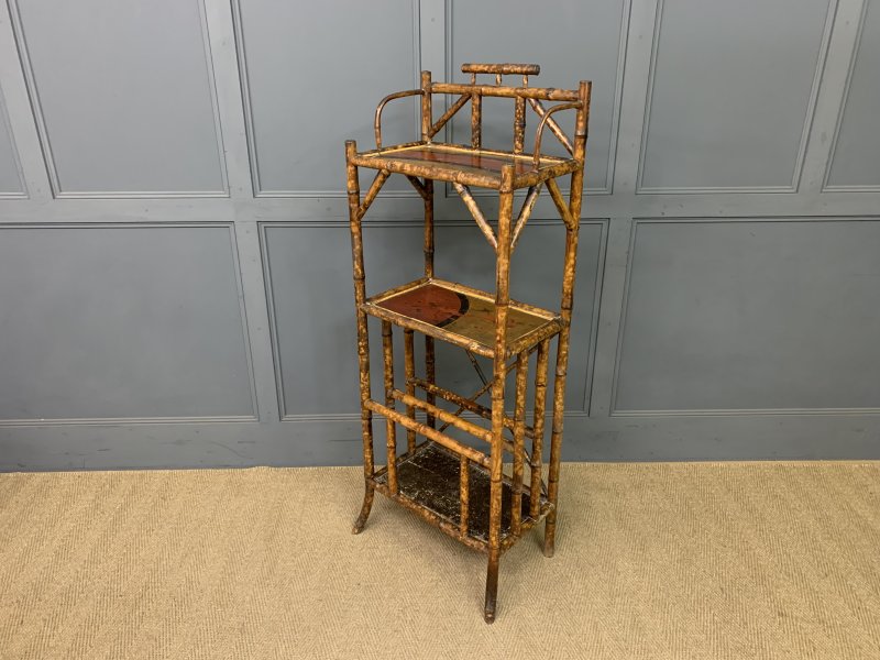 Victorian Bamboo Canterbury Whatnot - Image 3