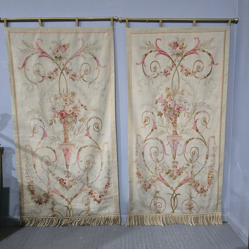 Pair of Huge French Wall Tapestries