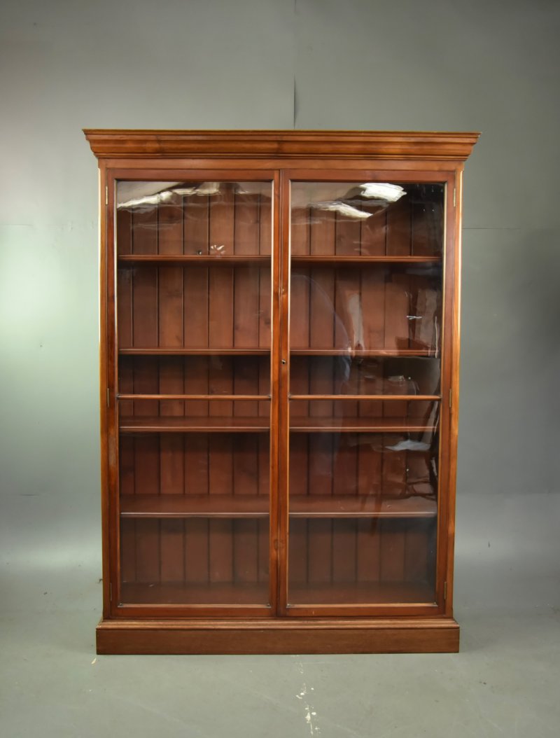 Victorian Mahogany Shop Display Cabinet Bookcase