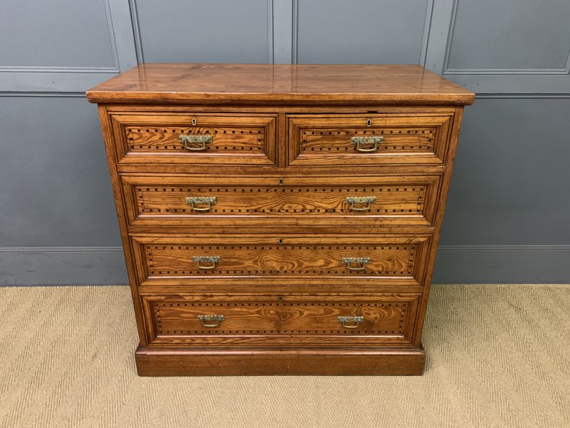 Pitch Pine Aesthetic Period Chest of Drawers
