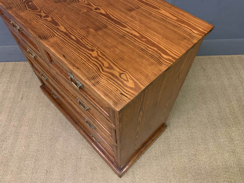 Pitch Pine Aesthetic Period Chest of Drawers - Image 14