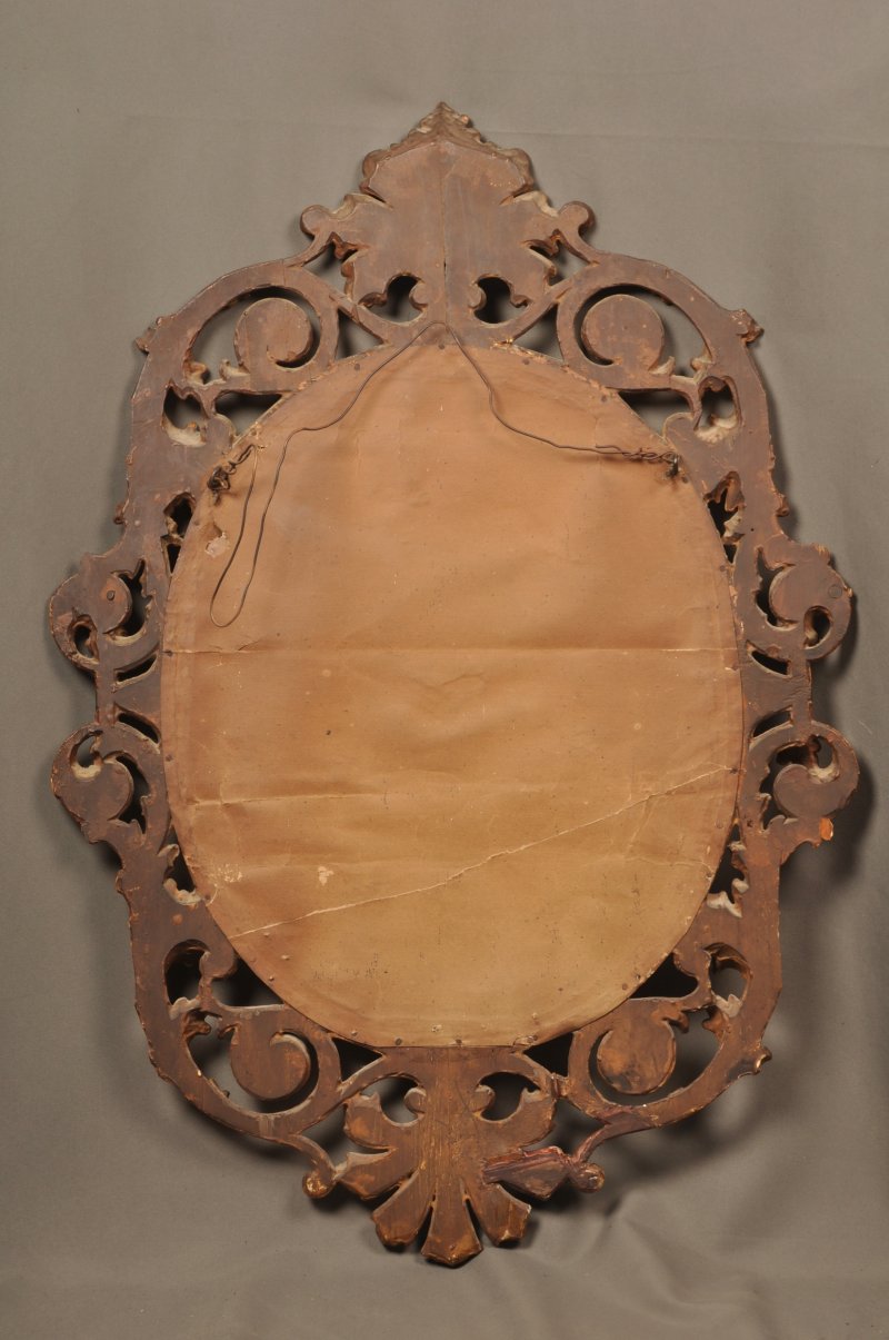 Late 18th Century Florentine Giltwood Oval Mirror - Image 7