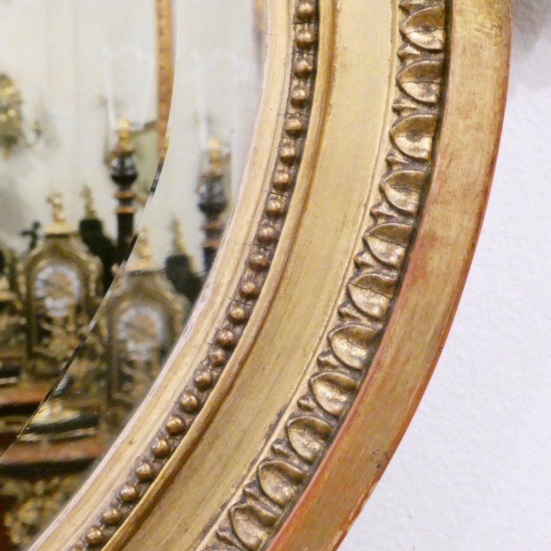 Edwardian Adam Style Giltwood Wall Mirror - Image 8