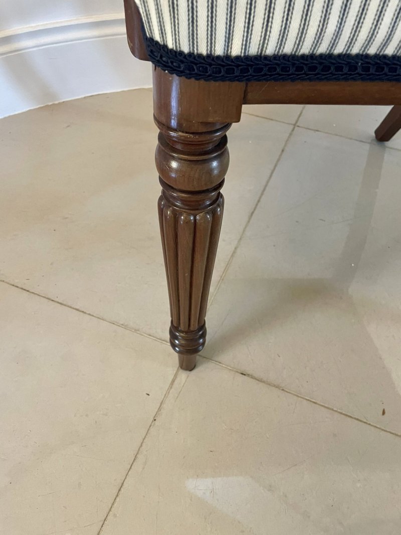 Antique Regency Quality Carved Mahogany Desk Chair - Image 15