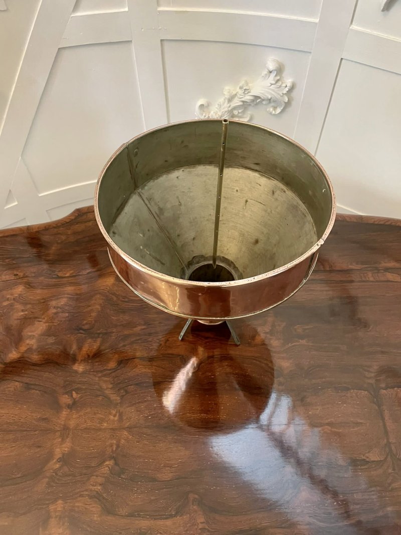 Unusual Antique Victorian Quality Copper Funnel - Image 5