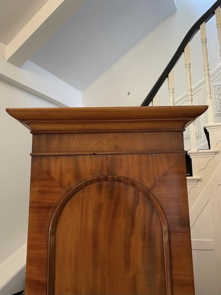 Large Unusual Antique William IV Quality Mahogany Wardrobe - Image 11