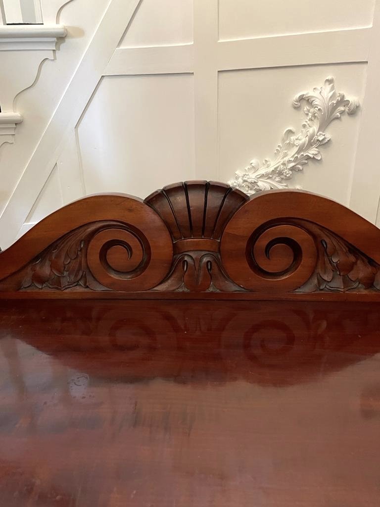 Large Unusual Antique William IV Quality Mahogany Wardrobe - Image 12