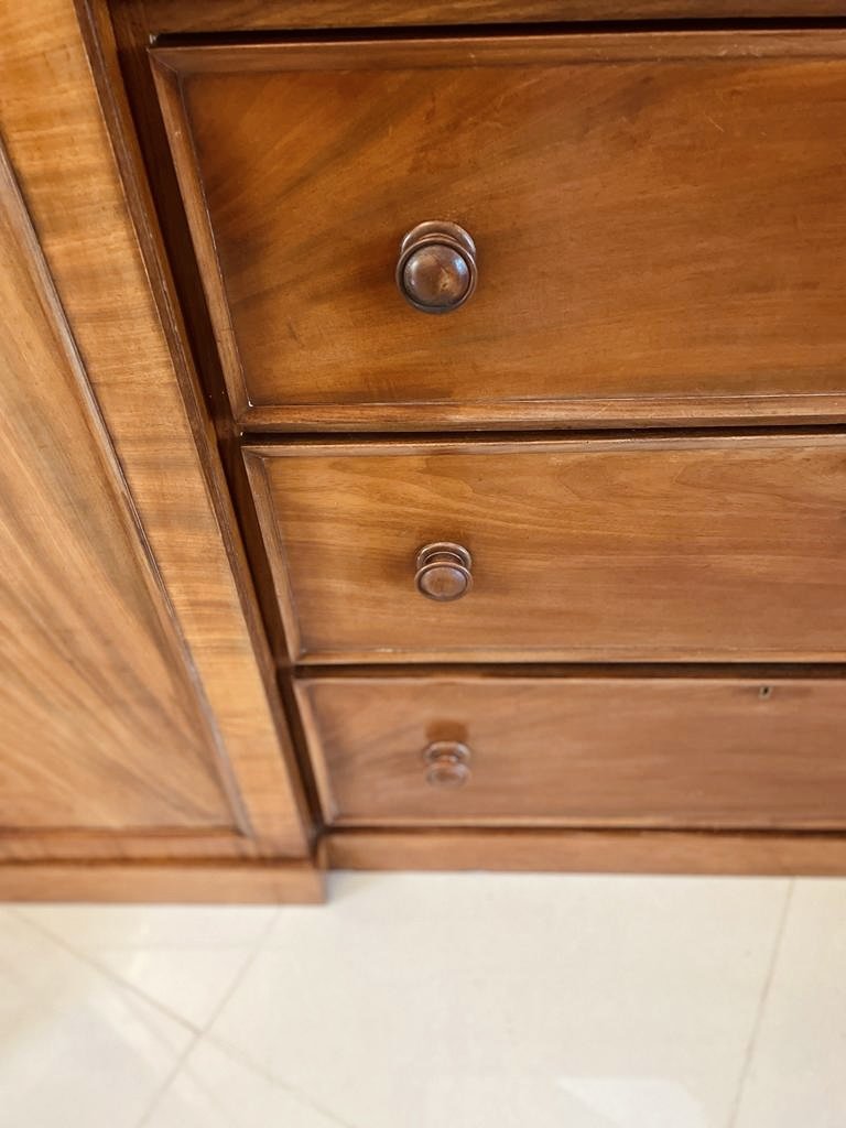 Large Unusual Antique William IV Quality Mahogany Wardrobe - Image 10