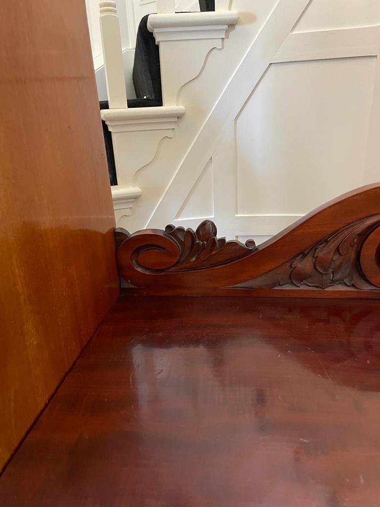 Large Unusual Antique William IV Quality Mahogany Wardrobe - Image 13