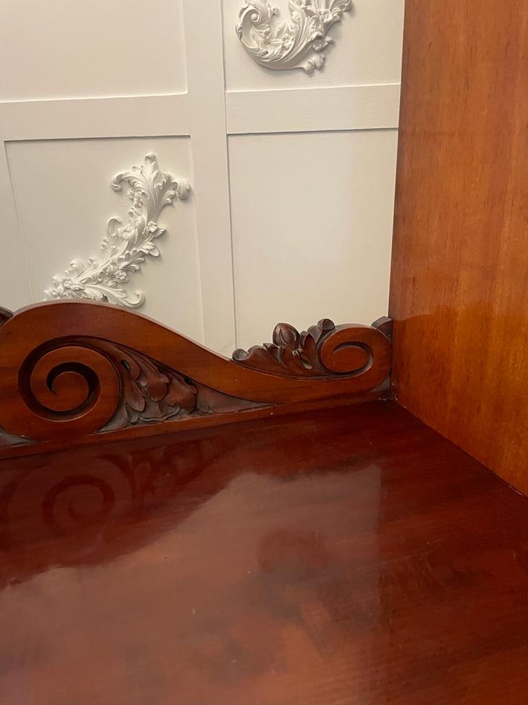 Large Unusual Antique William IV Quality Mahogany Wardrobe - Image 8