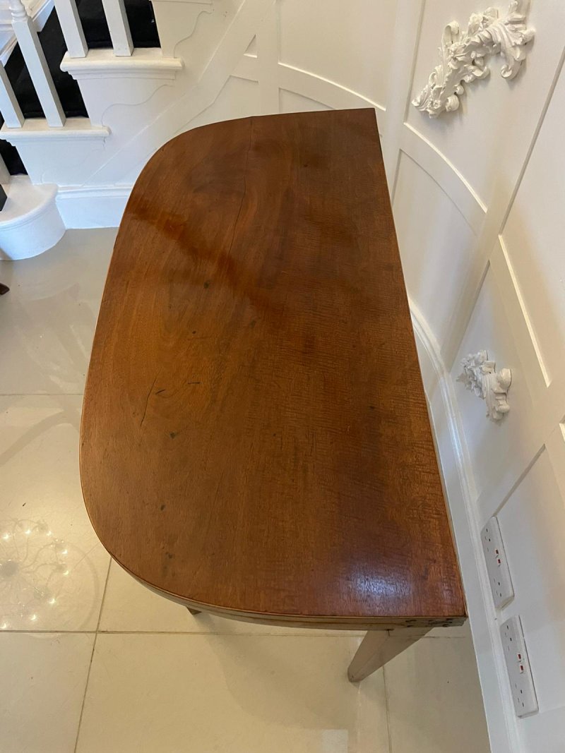 Antique George III Quality Mahogany Card/ Side Table - Image 6