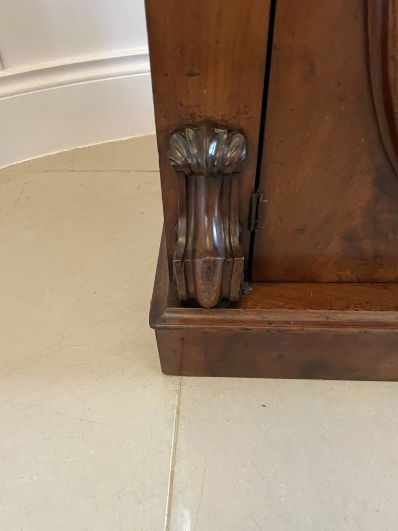 Outstanding Quality Antique Victorian Figured Mahogany Glazed Cupboard Bookcase - Image 16