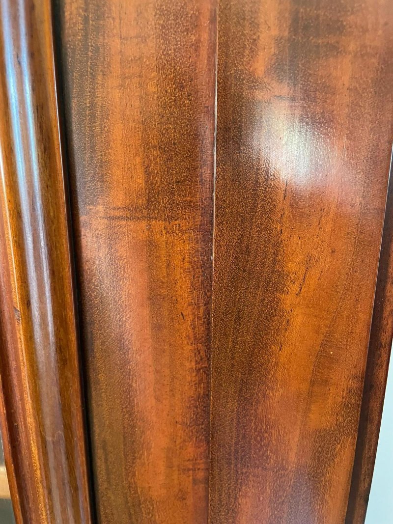 Outstanding Quality Antique Victorian Figured Mahogany Glazed Cupboard Bookcase - Image 21