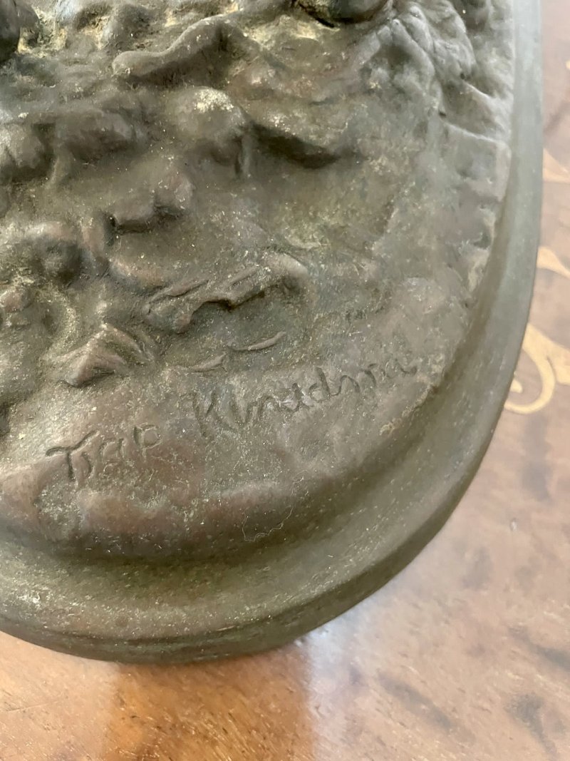 Antique Victorian Quality Bronze Figure of a Cossack on Horseback - Image 10