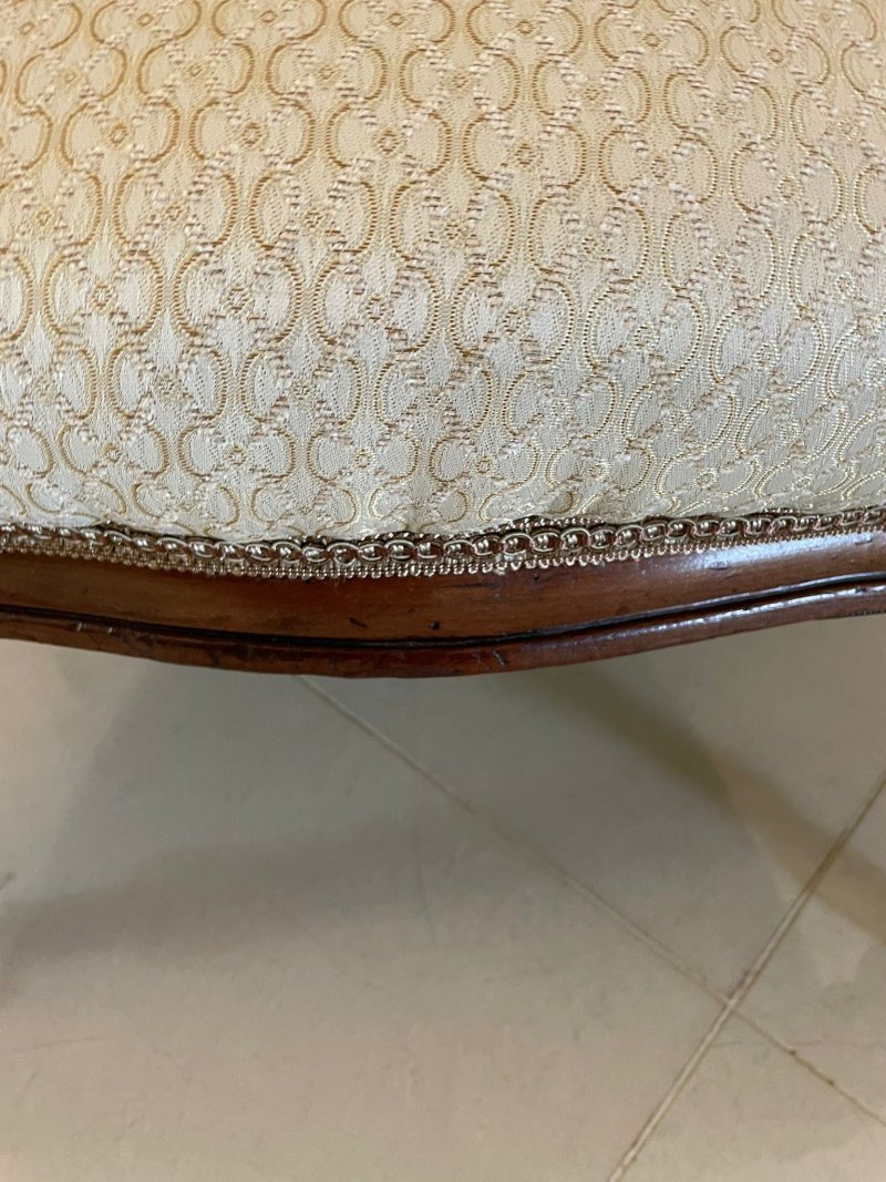 Unusual Pair of Antique Victorian Quality Mahogany Armchairs - Image 9