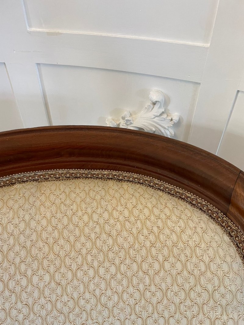 Unusual Pair of Antique Victorian Quality Mahogany Armchairs - Image 10